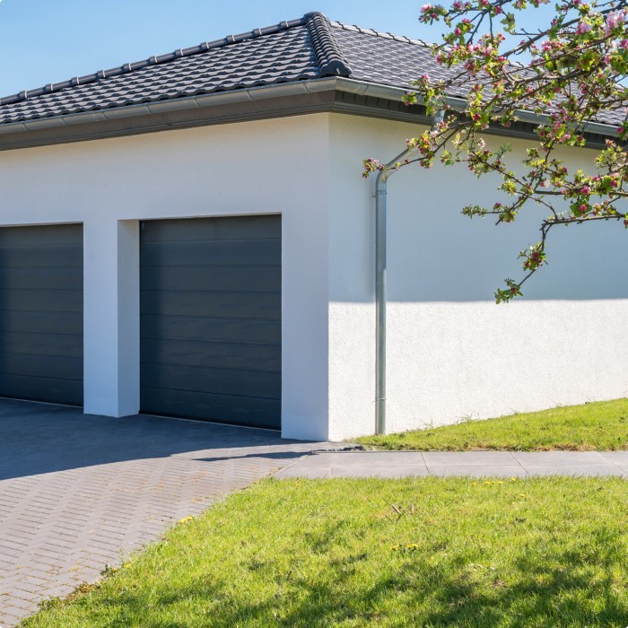 Double porte de garage design